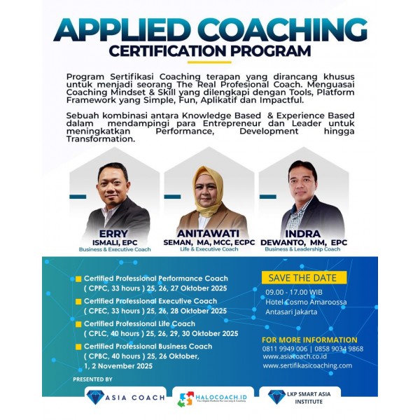 ACCP (APPLIED COACHING CERTIFICATION PROGRAM, CPPC-CPEC-CPLC-CPBC) ACCP (APPLIED COACHING CERTIFICATION PROGRAM, CPPC-CPEC-CPLC-CPBC)